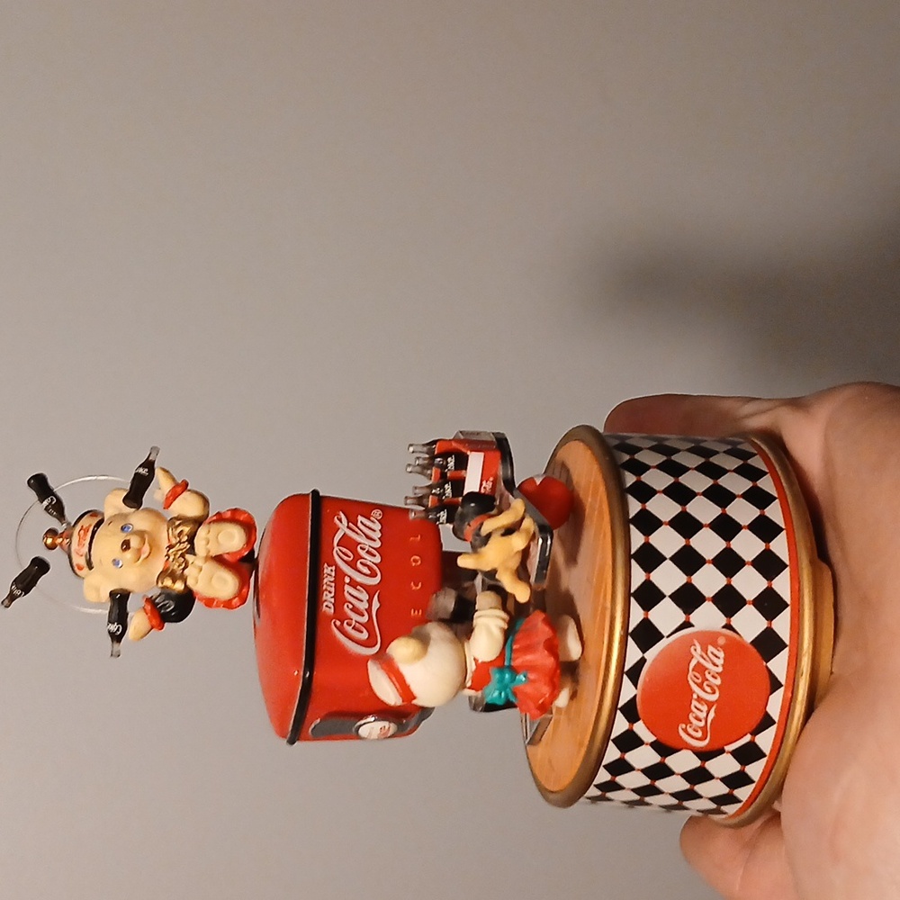 Antique Coca cola music box